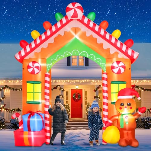 7 FT Christmas Inflatable Santa Claus with LED Lights Indoor Outdoor Decoration F5780