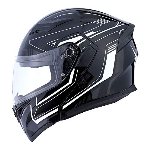 1Storm HB89 Modular Full Face Helmet Flip Up Dual Visor Z122535