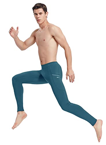 Willit Men's Active Yoga Leggings with Pockets Quick Dry T371
