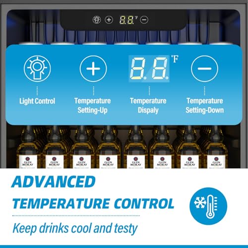 Compact Freestanding Beverage Refrigerator and Skincare Fridge, 0.9 Cu Ft Mini Fridge N768451