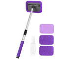 X XINDELL Windshield Glass Cleaning Tools, Microfiber Cloth Car Cleaning Tool with Extendable Handle and Reusable Cloth Auto Interior Accessories Glass Cleaner (Extendable)