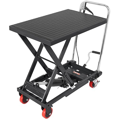 VEVOR Electric Lift Table 330 lbs Capacity, Height Adjustable, Black Y3219