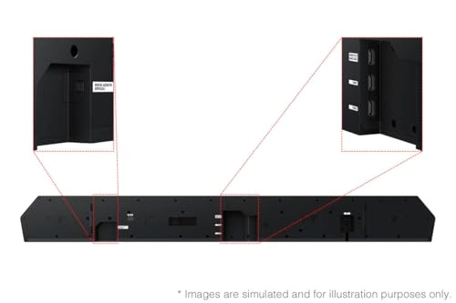 SAMSUNG Q990D 11.1.4ch Soundbar with Wireless Dolby Atmos and Rear Speakers M1387