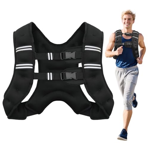8lb-20lb Adjustable Weighted Vest for Men Women with Reflective Stripe N590
