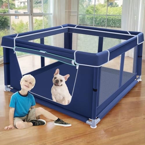 42x42x25.6 Inches Puppy Playpen with Gate for Small Dogs Indoor & Outdoor G192