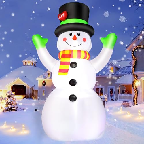 8 FT Christmas Inflatable Santa Claus with Gift Bag and LED Lights for Yard Outdoor Decor M3530