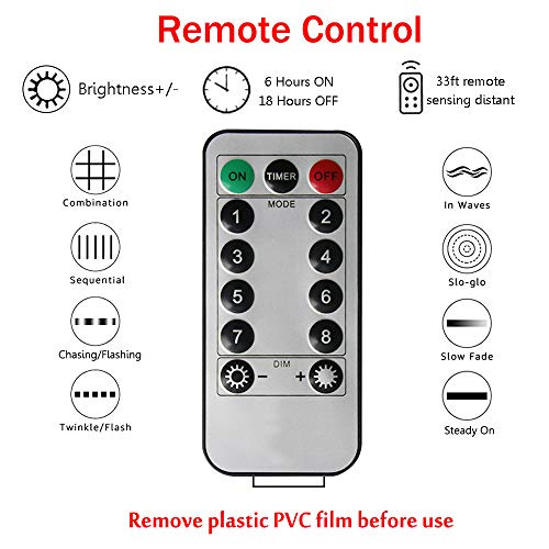300 LED Curtain Christmas String Lights with Remote Control USB Power for Bedroom Home Decor K9828