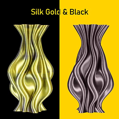 MIKA3D Bicolor Silk PLA 3D Printer Filament Bundle, 1.75mm, 6 Spools V5573