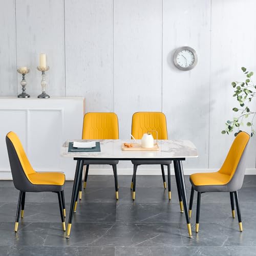 Marble Sintered Stone Oval Dining Table 50" White A86593