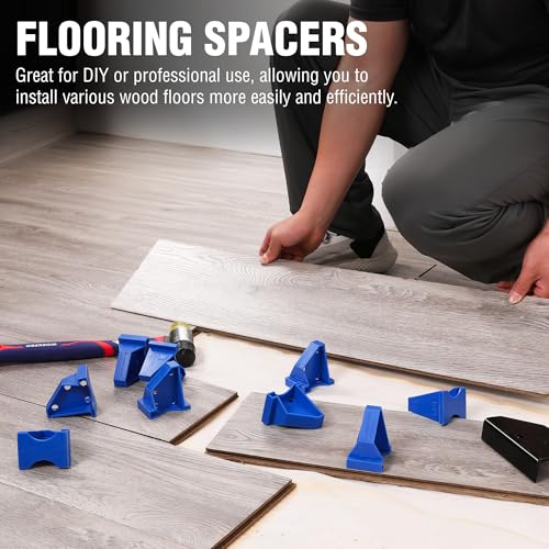 WORKPRO 40-Pack Floor Spacers, 2 in 1 Laminate Flooring Tool with 1/2" & 1/4" Gaps R905297