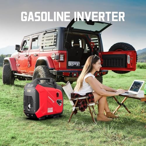 PowerSmart 2500-Watt Gas Powered Portable Inverter Generator, CO Sensor, EPA Compliant M468