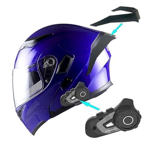 1Storm HB89 Modular Full Face Helmet Flip Up Dual Visor Z122535