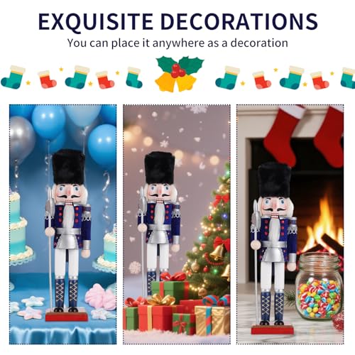 11.8 Inch Wooden Nutcracker Christmas Decor T403