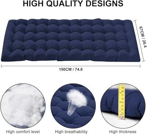 Camping Cot with Mattress, Portable Folding Bed with Carry Bag for Adults C4766