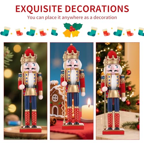 11.8 Inch Wooden Nutcracker Christmas Decor T403