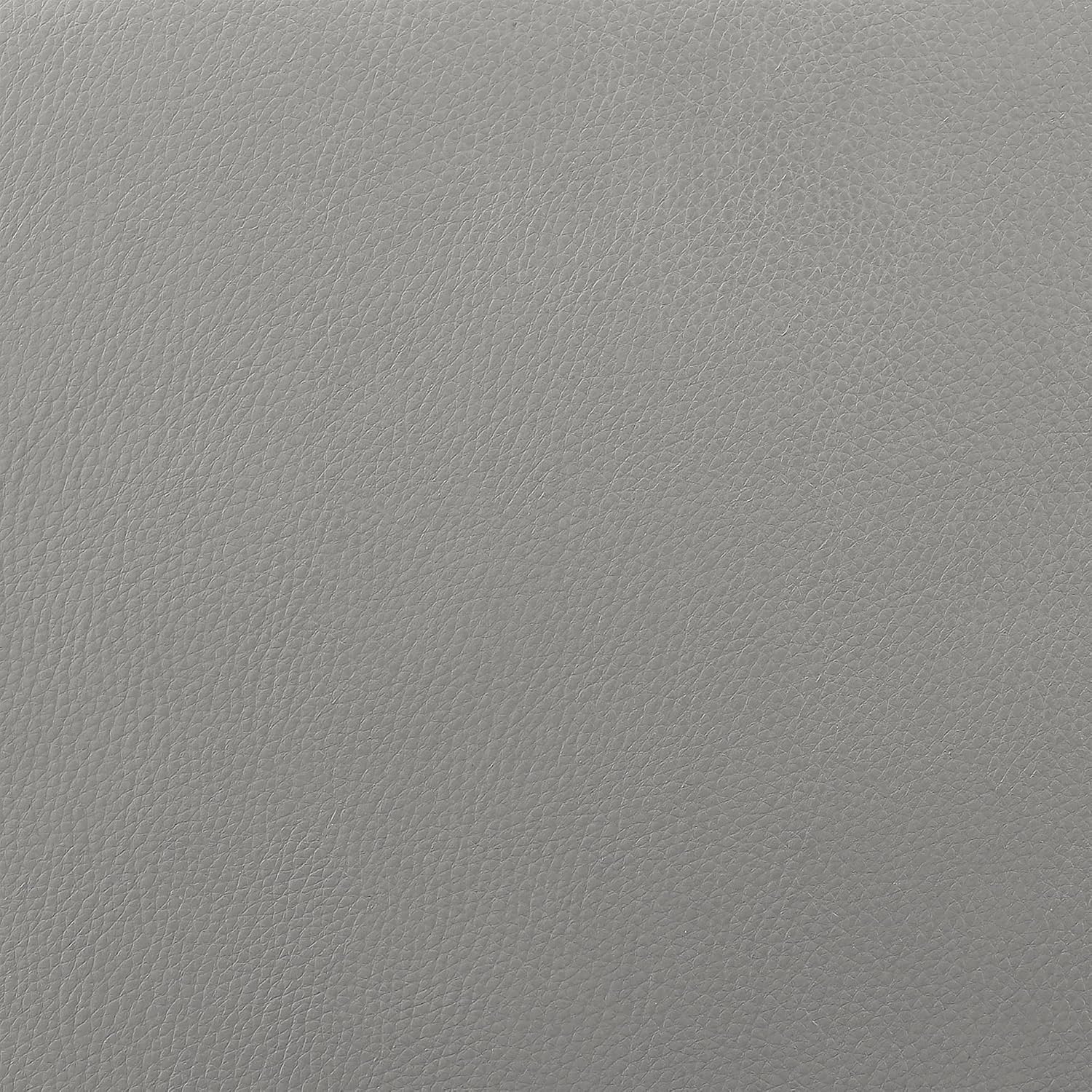 Armen Living Octavia Power Reclining Heated Massage Sofa, 86" Wide, Silver and Gray Leather M65396