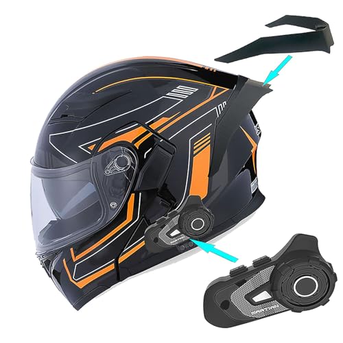 1Storm HB89 Modular Full Face Helmet Flip Up Dual Visor Z122535