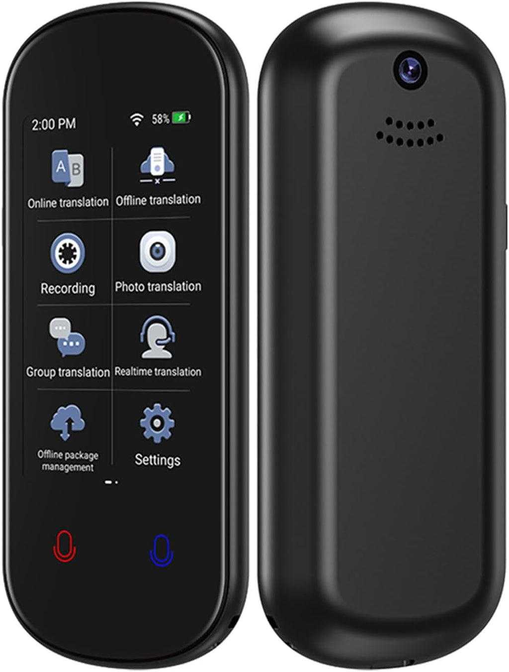 Language Translator Device,138 Languages Instant Translator AI Translator Device Portable Translator Device, Two-Way Language Translator in Real Time,Spanish Translator Device (B)