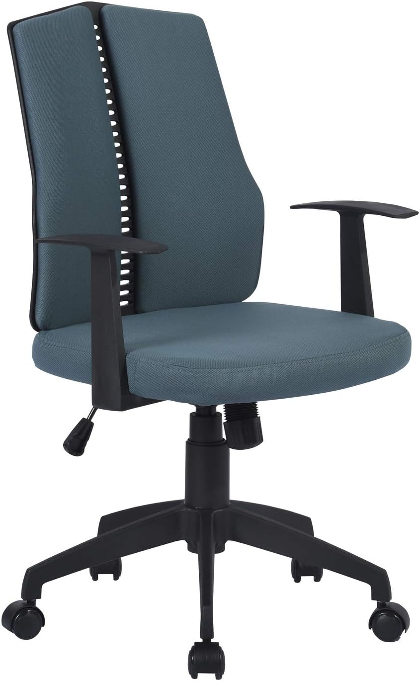 Ergonomic Desk Swivel Rolling Computer Chair, Dark Blue F4583
