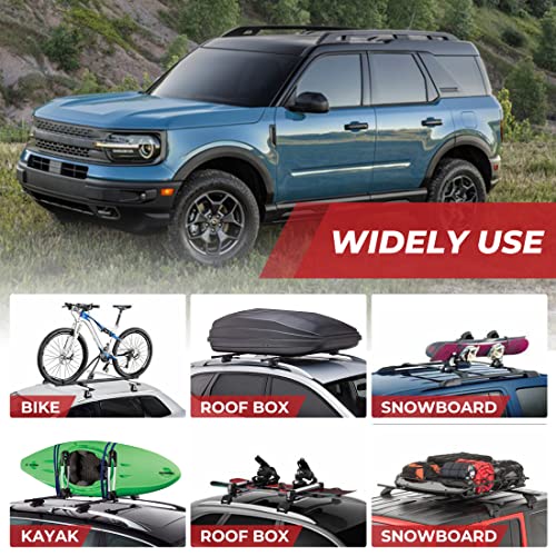 ALAVENTE Roof Rack Cross Bars for Ford Explorer 2020-2023 with Side Rails, 165lbs Aluminum D2995