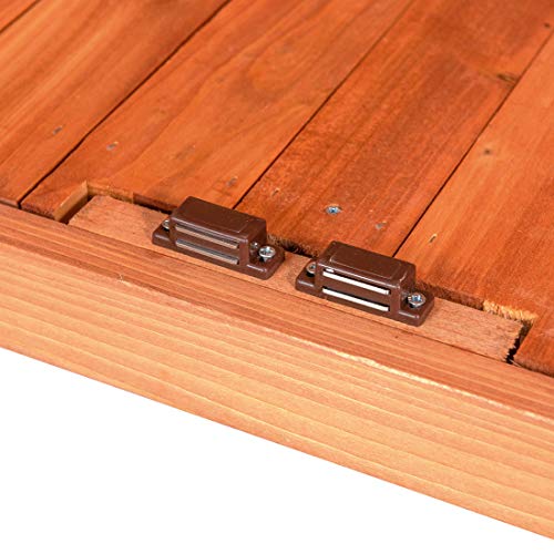 Outdoor Wooden Storage Cabinet with Potting Bench, Natural F921
