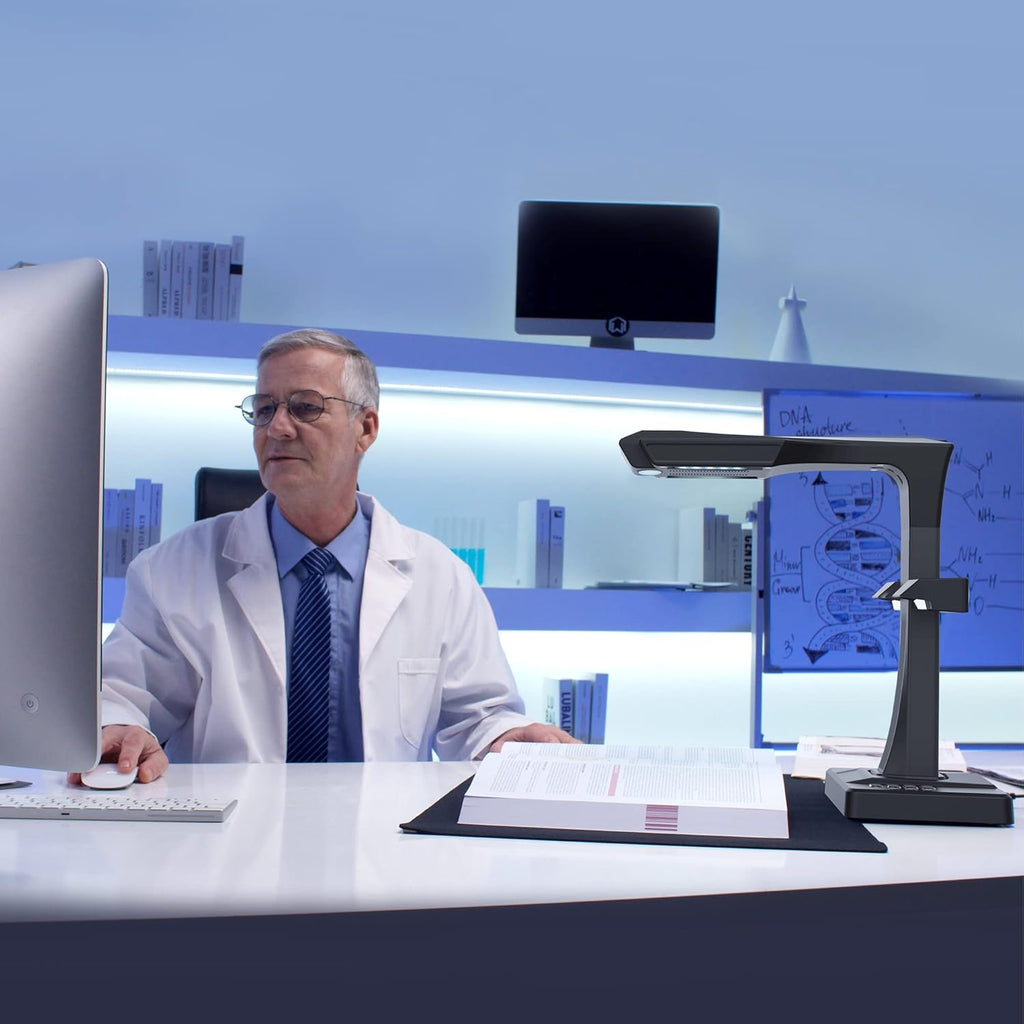 CZUR ET24 Pro 24MP Book Scanner, A3 Document Scanner, USB Document Camera O600
