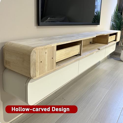 Wall TV Stand Cabinet with Door, White 120CM E4724