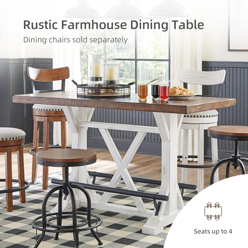 Signature Design by Ashley Valebeck Rustic Farmhouse 36" Counter Height Dining Table Y946