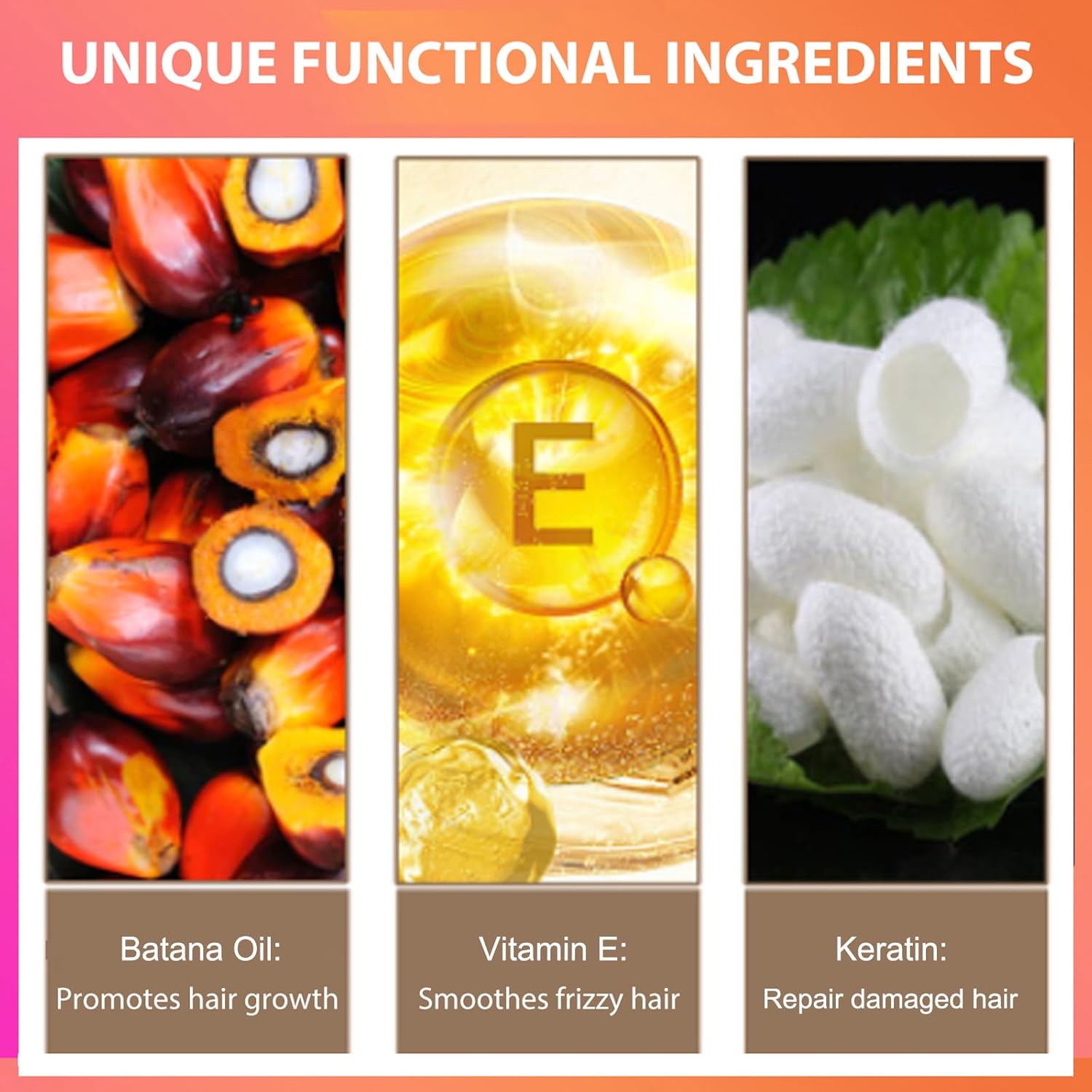 Batana Oil for Hair Growth, Unrefined Organic Pure Batana Butter Conditioner I93024