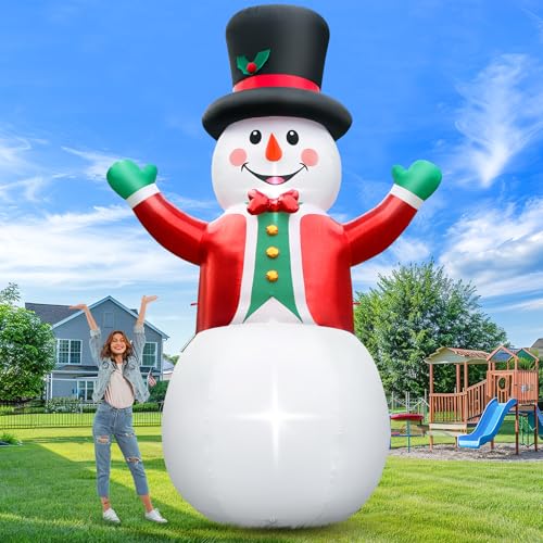 8 FT Christmas Inflatables Santa Claus with Gifts Bag, LED Light, Outdoor Decor F2174